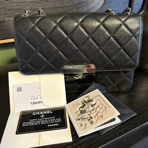 Chanel Black Quilted Crossbody Bag